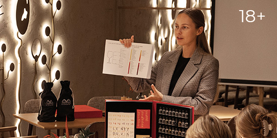 Профессиональная винная дегустация «Дегустируй как сомелье» на винодельне AYA»